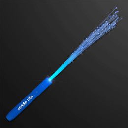 Custom Blue Flashing Stick Wands with Blue Sparkle Fibers Custom Blue Flashing Stick Wands with Blue Sparkle Fibers