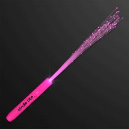 Custom Pink Flashing Stick Wands with Pink Sparkle Fibers Custom Pink Flashing Stick Wands with Pink Sparkle Fibers
