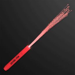 Custom Red Flashing Stick Wands with Red Sparkle Fibers Custom Red Flashing Stick Wands with Red Sparkle Fibers