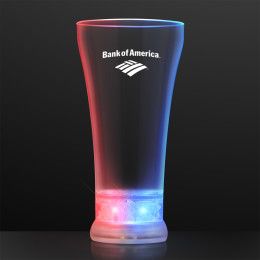 Custom Red White & Blue Pilsner Light Up Glasses Custom Red White & Blue Pilsner Light Up Glasses