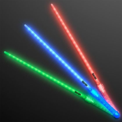 Custom Flashing Assorted Play Light Up Sabers with 30 LEDs Custom Flashing Assorted Play Light Up Sabers with 30 LEDs