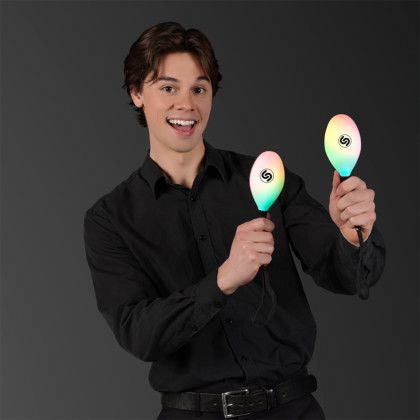 Custom Multicolor LED Light Up Maracas
