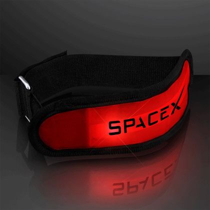 Custom Light-Up Red LED Armband for Night Safety Custom Light-Up Red LED Armband for Night Safety