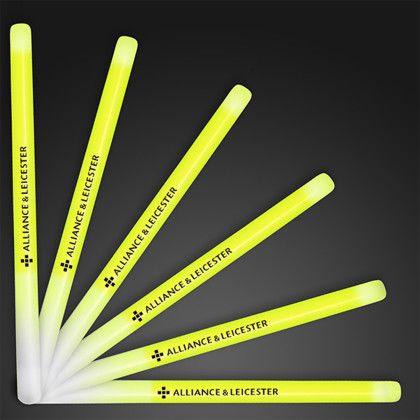 Custom 9.4" Yellow Glow Stick Wands Custom 9.4" Yellow Glow Stick Wands