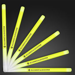 Custom 9.4" Yellow Glow Stick Wands Custom 9.4" Yellow Glow Stick Wands