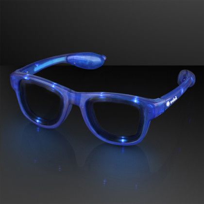 Custom Blue Cool Shades Light Up Party Glasses Custom Blue Cool Shades Light Up Party Glasses