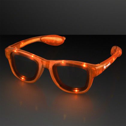 Custom Cool Shades Orange LED Sunglasses
