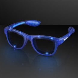 Custom Blue Cool Shades Light Up Party Glasses Custom Blue Cool Shades Light Up Party Glasses