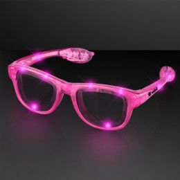 Custom Bright Pink Cool Shades LED Party Glasses Custom Bright Pink Cool Shades LED Party Glasses