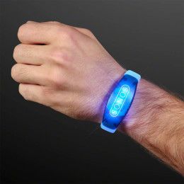 Custom Blue LED Flashing Sound Activated Bracelets Custom Blue LED Flashing Sound Activated Bracelets