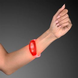 Custom Red LED Flashing Sound Activated Bracelets Custom Red LED Flashing Sound Activated Bracelets