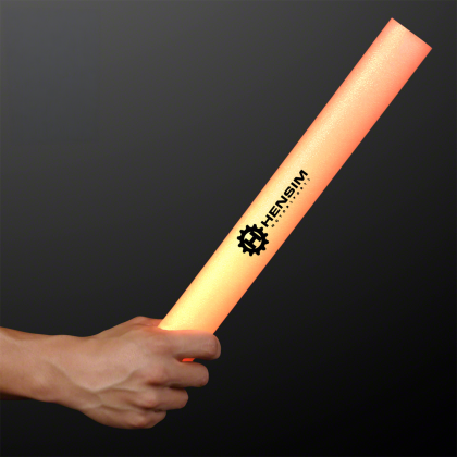 Custom Orange LED Foam Sticks 16" Cheer Sticks - In Use Custom Orange LED Foam Sticks 16" Cheer Sticks - In Use