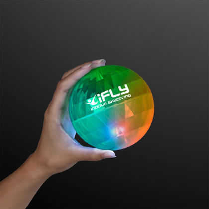 Custom 4" Super Sized Air Bounce Ball with Flashing LEDs - In Use 