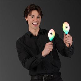 Custom Multicolor LED Light Up Maracas