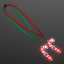 Custom Light Up Candy Cane Necklaces Custom Light Up Candy Cane Necklaces