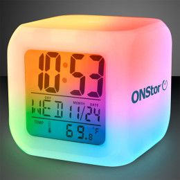 Custom Light Up Color Change LED Digital Alarm Clock - Multicolor Custom Light Up Color Change LED Digital Alarm Clock - Multicolor
