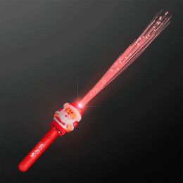 Custom Fiber Optic Santa Wands - Multicolor Custom Fiber Optic Santa Wands - Multicolor
