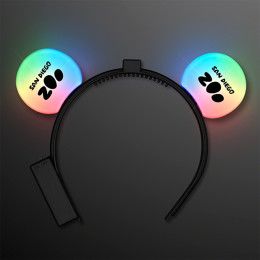 Custom Color Change LED Mouse Ears Headband