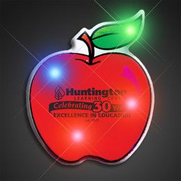 Custom Flashing Red Apple Flashing Pin Custom Flashing Red Apple Flashing Pin