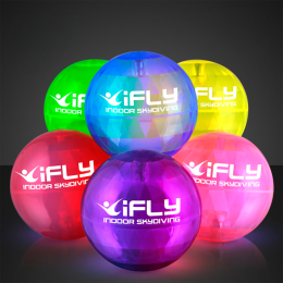 Custom 4" Super Sized Air Bounce Ball with Flashing LEDs Custom 4" Super Sized Air Bounce Ball with Flashing LEDs