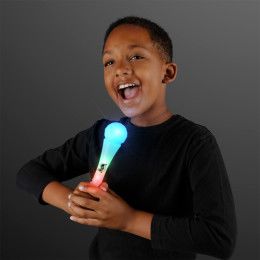 Custom LED Microphone Toy With Flashing Lights - Multicolor Custom LED Microphone Toy With Flashing Lights - Multicolor