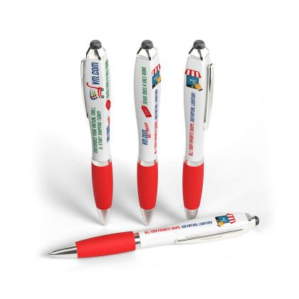 Custom Squared iBasset Stylus Performance Pen- Low Quantities - Red