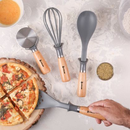 Custom 4 Pc. reGen Beechwood Utensil Set - All Utensil View Custom 4 Pc. reGen Beechwood Utensil Set - All Utensil View