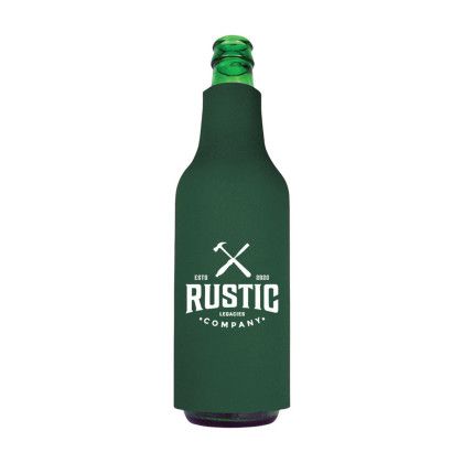 Custom American Made Bottle Cooler - Forest Custom American Made Bottle Cooler - Forest