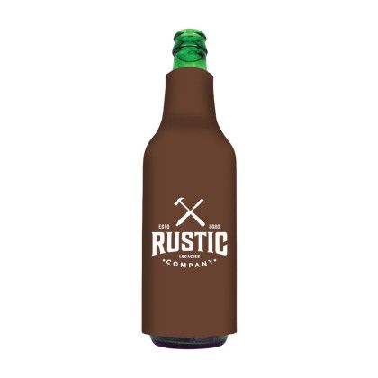 Custom American Made Bottle Cooler - Earth Brown Custom American Made Bottle Cooler - Earth Brown