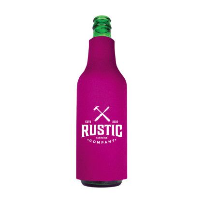 Custom American Made Bottle Cooler - Crimson Custom American Made Bottle Cooler - Crimson