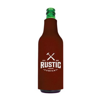 Custom American Made Bottle Cooler - Chocolate Custom American Made Bottle Cooler - Chocolate