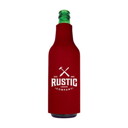 Custom American Made Bottle Cooler - Burgundy Custom American Made Bottle Cooler - Burgundy