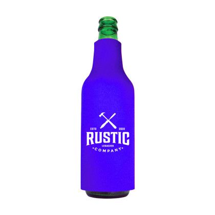 Custom American Made Bottle Cooler - Purple Custom American Made Bottle Cooler - Purple