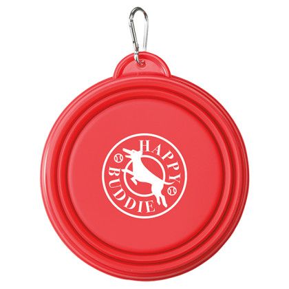 Logo Pet 7" Collapsi-Bowl  - Red