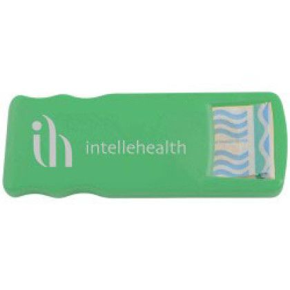 Green Imprinted Bandage Dispenser-Primary Care