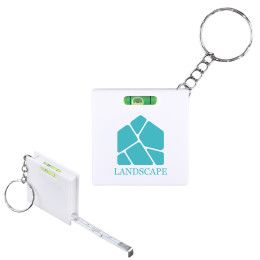 Custom Squared Away Key Ring Tape Measure And Level