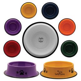 Custom Galvanized Steel Pet Food Bowl