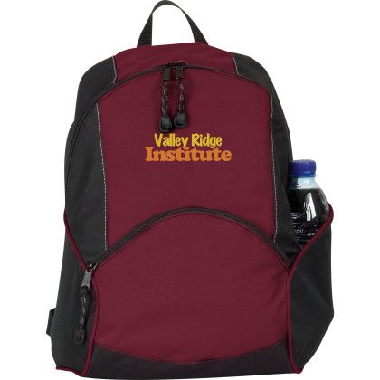 Custom On the Move Backpack - Burgundy