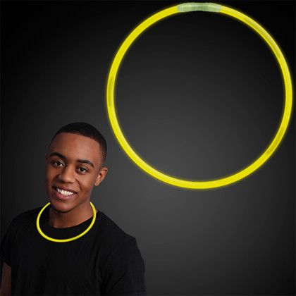 Custom 22" Yellow Glow Necklaces - In use Custom 22" Yellow Glow Necklaces - In use
