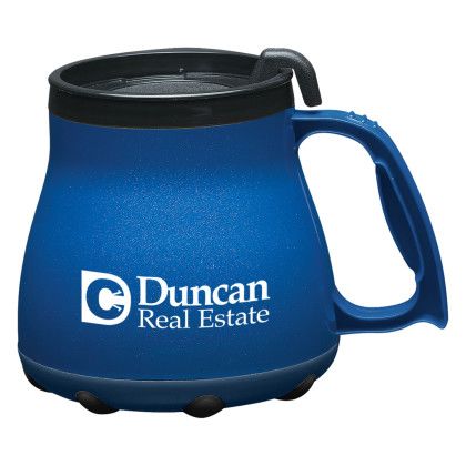 Custom 16 oz. Low Rider Desk Mug - Blue