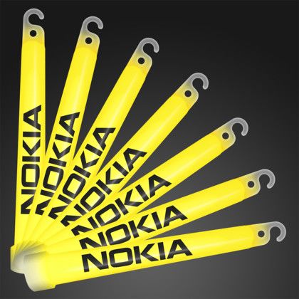 Custom 6 inch Yellow Glow Sticks Custom 6 inch Yellow Glow Sticks