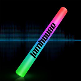 Custom 16" Multicolor Sound Activated LED Foam Cheer Sticks