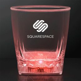 Custom Color Change LED Rocks Glass, Rounded Cube Shape Custom Color Change LED Rocks Glass, Rounded Cube Shape