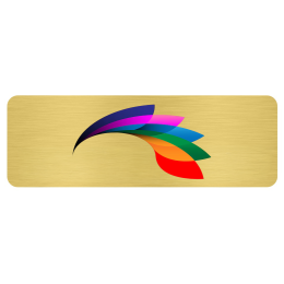 Custom Savannah Metal Name Badge (Standard Size 3" x 1") - Brushed Gold Custom Savannah Metal Name Badge (Standard Size 3" x 1") - Brushed Gold