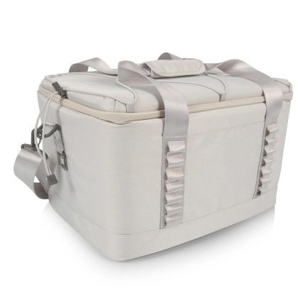 Custom Tarana Superthick Recycled Cooler - 24 can - Halo Gray Side View 