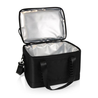 Custom Tarana Superthick Recycled Cooler - 24 can - Carbon Black Open View 