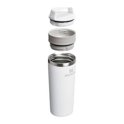 Custom Stanley Cafe-To-Go Travel Mug 16 oz - Frost Open Cap View Custom Stanley Cafe-To-Go Travel Mug 16 oz - Frost Open Cap View
