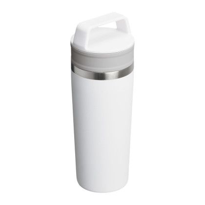 Custom Stanley Cafe-To-Go Travel Mug 16 oz - Frost Side View Custom Stanley Cafe-To-Go Travel Mug 16 oz - Frost Side View