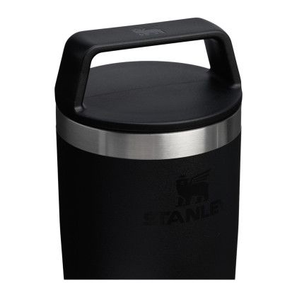 Custom Stanley Cafe-To-Go Travel Mug 16 oz - Black Top View Custom Stanley Cafe-To-Go Travel Mug 16 oz - Black Top View