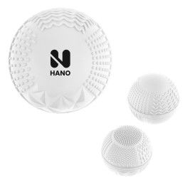 Custom Textured Fidget Bouncy Ball - White Custom Textured Fidget Bouncy Ball - White